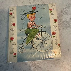 NOS vintage 1950/60 wedding shower invitations with envelopes. 12 cards.